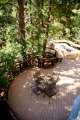 Curved Deck with Circle Inlay