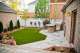 synthetic turf outdoor kitchen