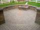 circular fire pit area