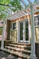 white entry arbor