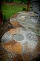 circular stone patio