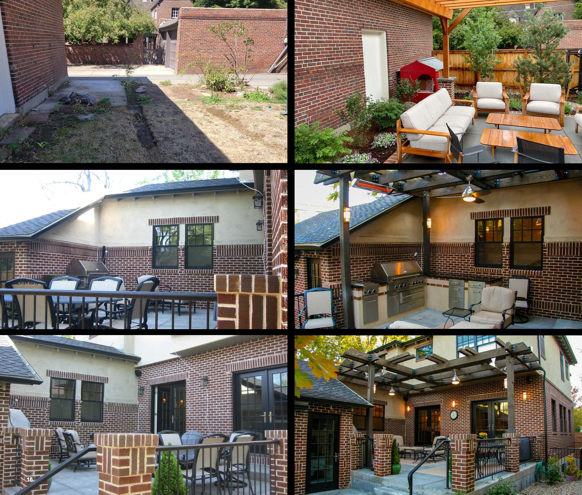 Before and after photo of a landscape project in greater Denver, Colorado.