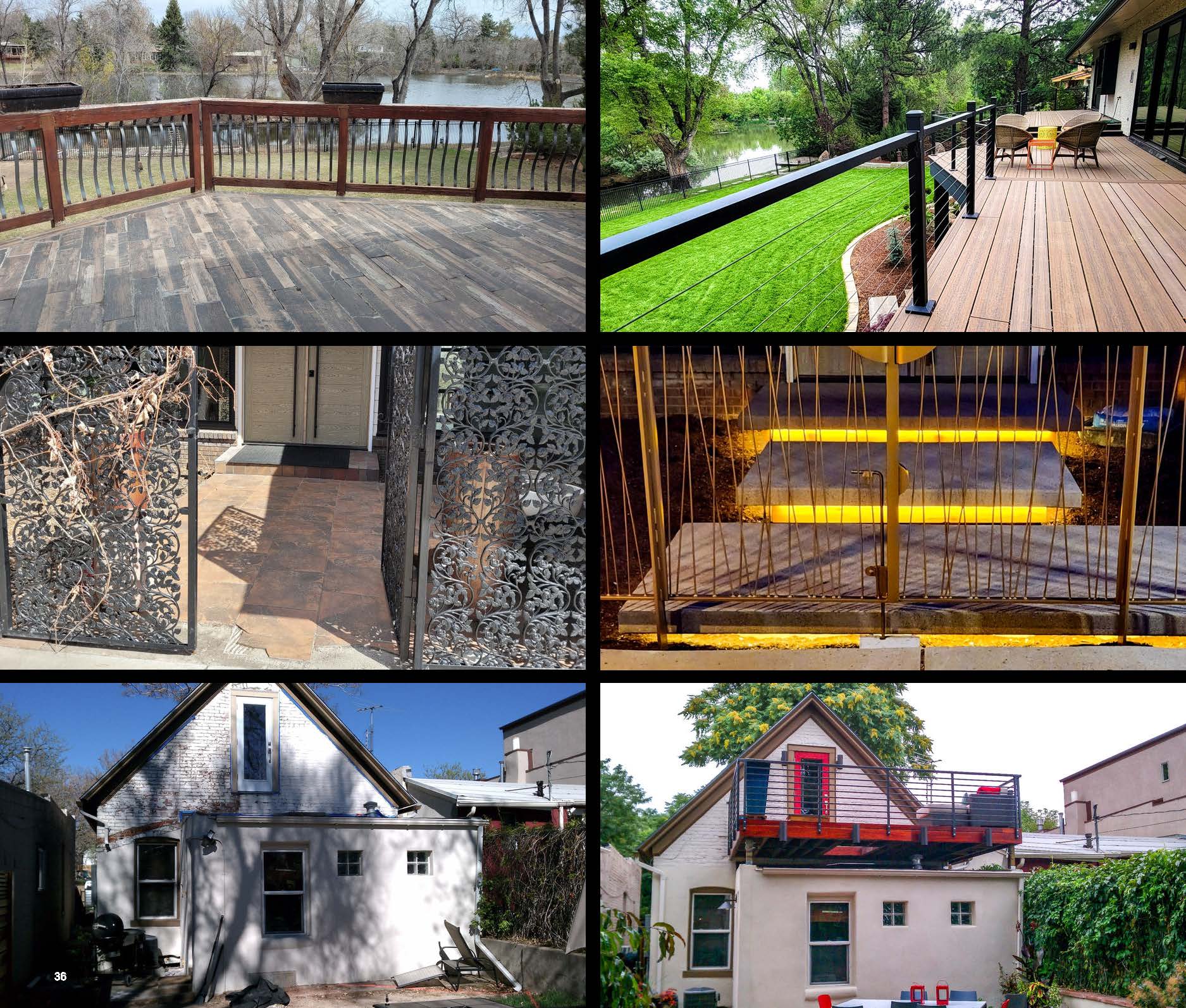 Before and after photo of a landscape project in greater Denver, Colorado.