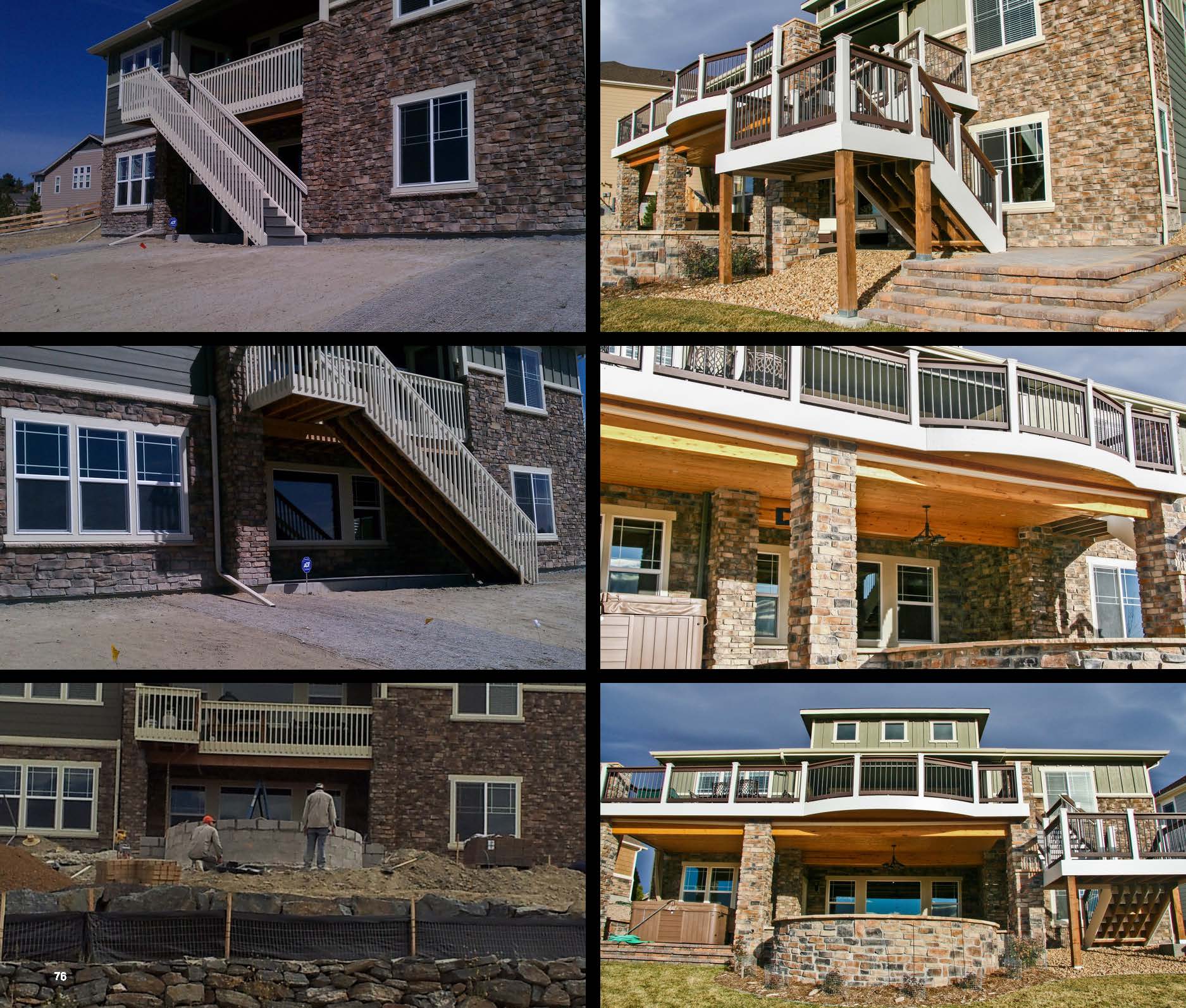 Before and after photo of a landscape project in greater Denver, Colorado.