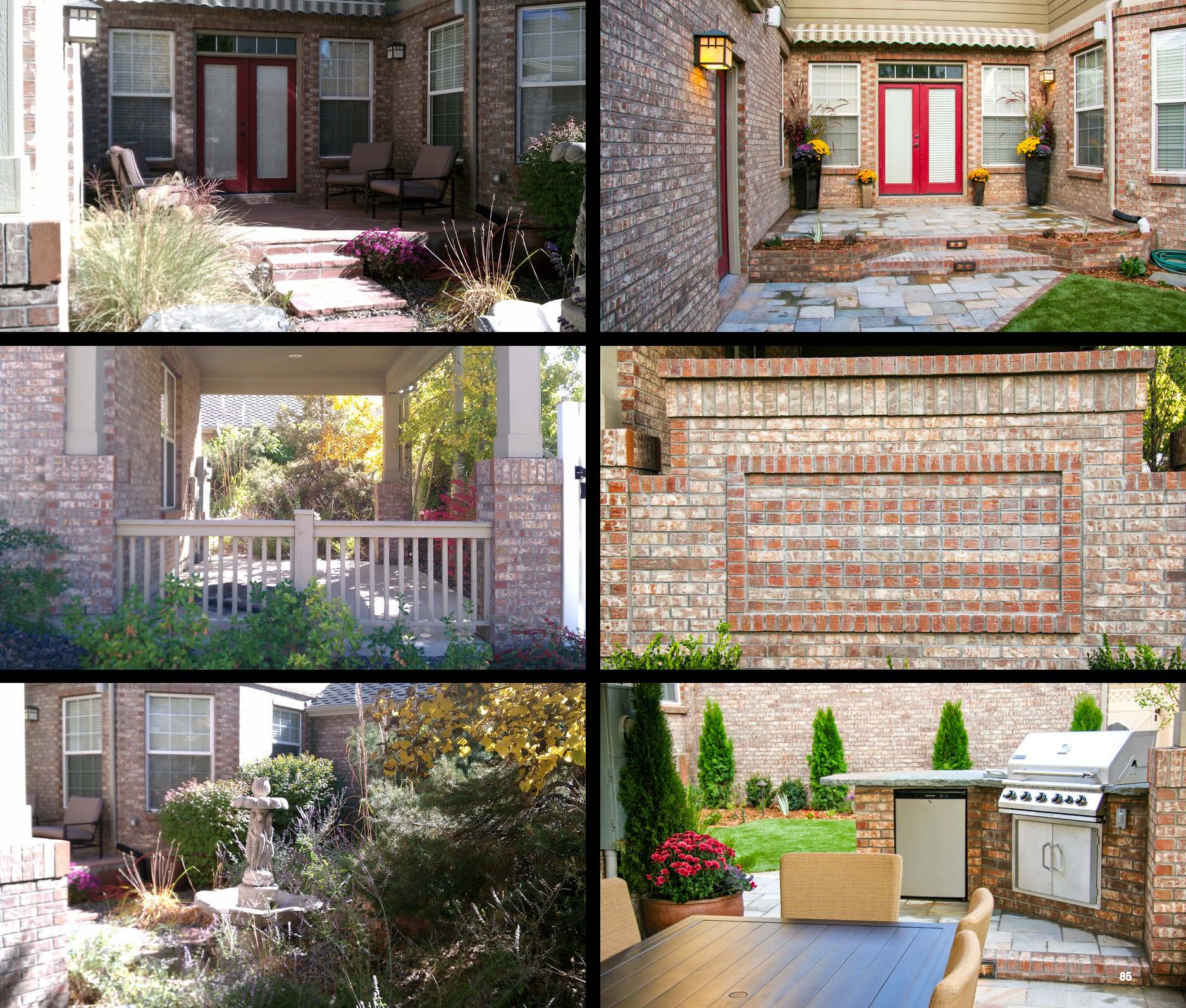 Before and after photo of a landscape project in greater Denver, Colorado.