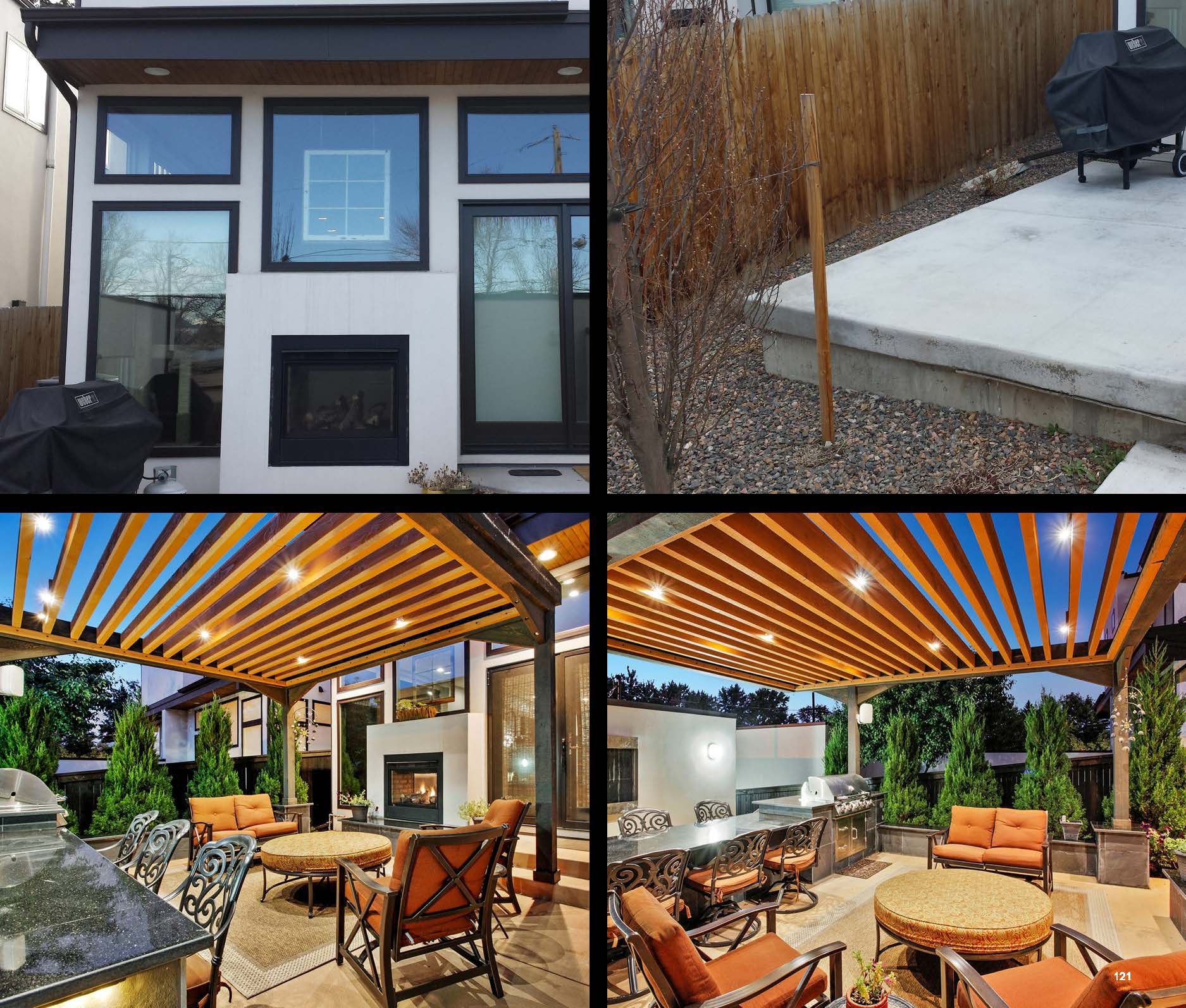 Before and after photo of a landscape project in greater Denver, Colorado.