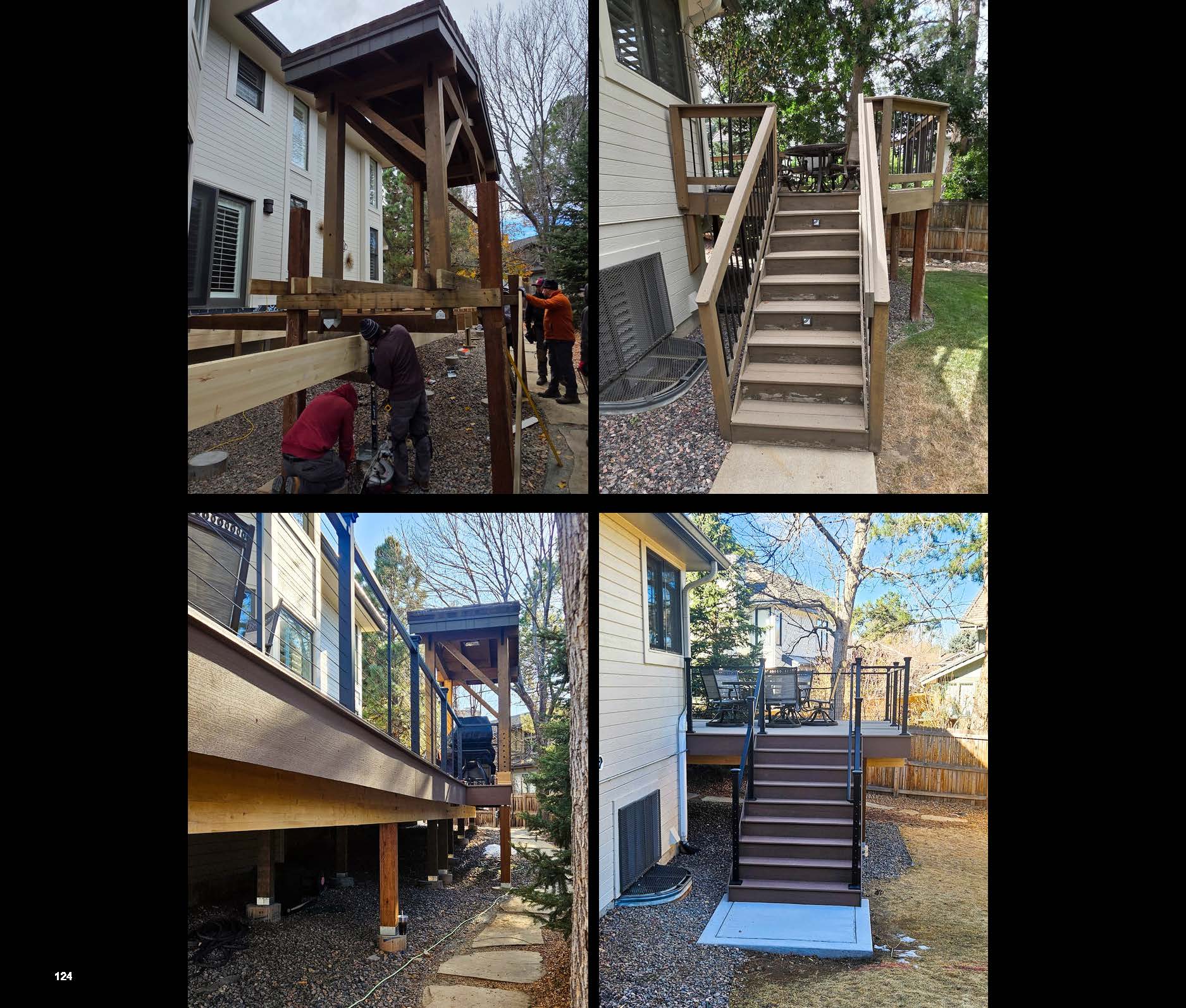 Before and after photo of a landscape project in greater Denver, Colorado.