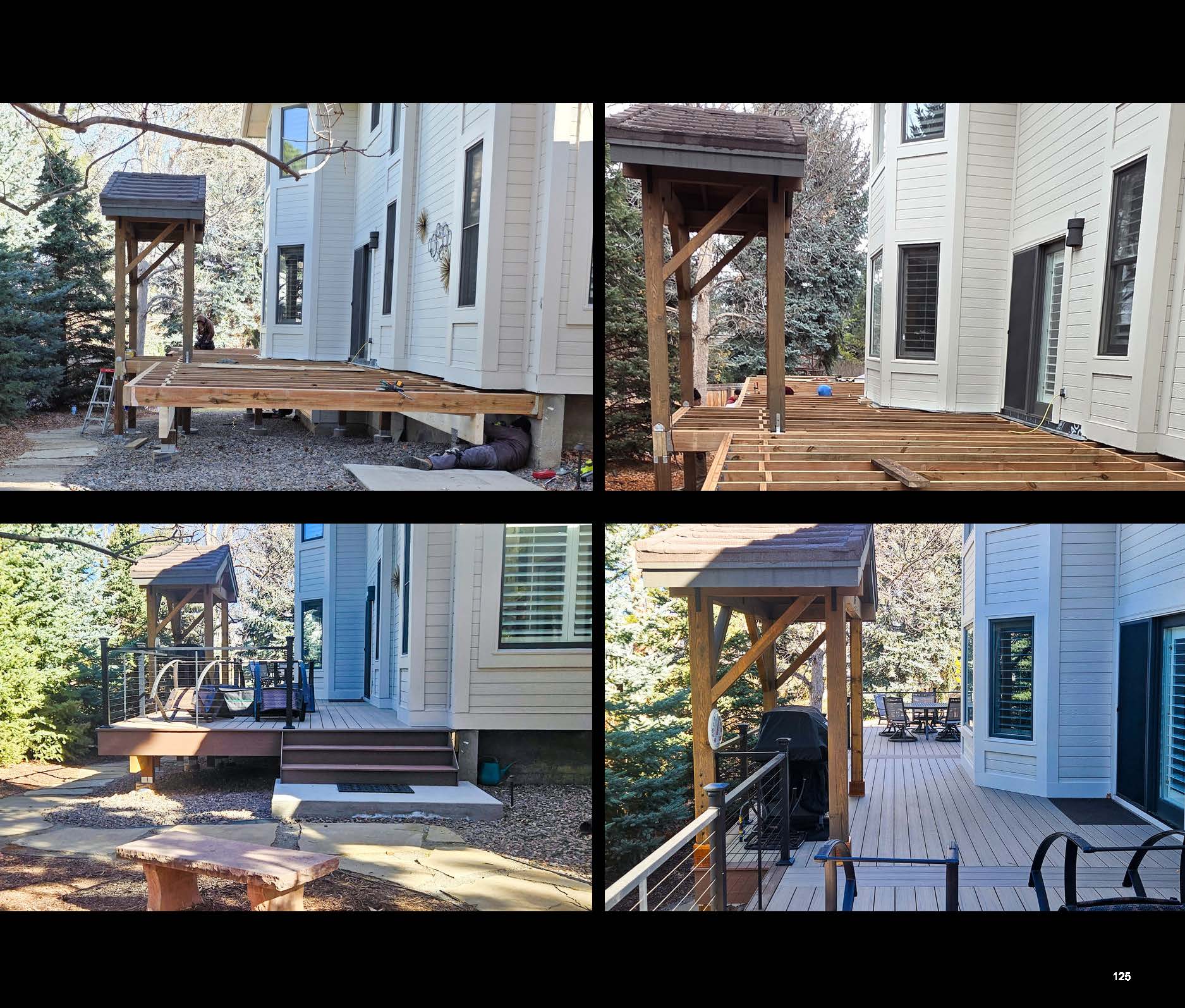 Before and after photo of a landscape project in greater Denver, Colorado.