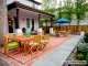 brick blue flagstone patio