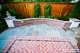 brick blue flagstone patio stripstone wall